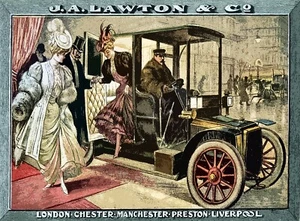 10908. Póster de decoración. Pared de habitación. Diseño interior vintage. Servicio de limusina coche temprano - Imagen 1 de 1