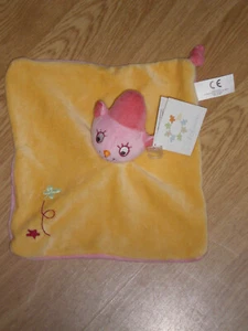 Kuscheltier Puppe Mädchen Fee flache Maus KIABI Kitchoun Creativtoys rosa gelb NEU - Bild 1 von 1