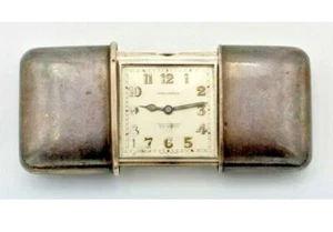 RELOJ DE VIAJE VINTAGE MOVADO ERMETO CRONÓMETRO PLATA ESTERLINA - Imagen 1 de 7