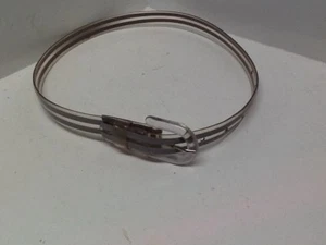Cinturón de moda para niñas tallas de cintura 21-27,5 gris claro ancho 0,75 F44D - Imagen 1 de 5