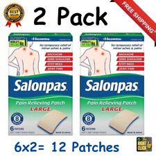 Salonpas Pain Relieving Large Patch - 6 Patches Each - 2 Boxes