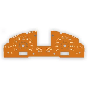 Porsche Cayenne 955 957 GTS S Gauge Face 270 kmh naranja quemado - Imagen 1 de 1