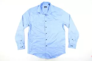 Van Heusen Celeste Grande 32/33 Estándar Elástico Botón Frente Camisa Hombre De - Imagen 1 de 8