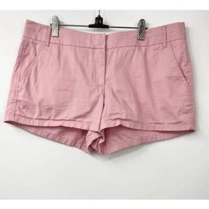 J Crew Shorts Chino Broken In Cotton Pink Size 14 - Picture 1 of 3