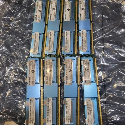 32GB TOTAL Micron 8X 4GB 2RX4 PC2-5300F-555-12-E0 MT36HTF51272FZ-667H1D6 - Image 1 of 4
