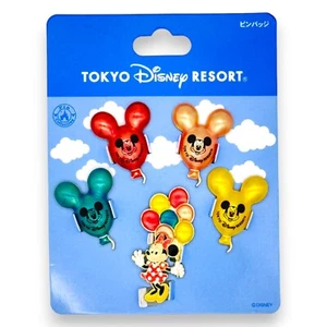 Tokyo Disney Resort Mickey Maus Ballons Minnie 5-poliges Set TDR neu mit Karte Japan - Bild 1 von 4