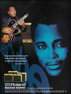 George Benson 1997 Roland Blues Cube Amp ad 8 x 11 amplifier advertisement - Picture 1 of 3