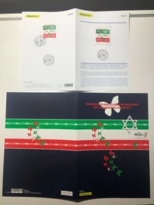 2018 Folder + Bollettino Illustrativo Folder Memoria Olocausto Doppio Annullo - Picture 1 of 5