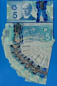 Canada $5 2013 BC-69a / 106a Circulated Note First Prefix HBG Free Shipping - Picture 1 of 3