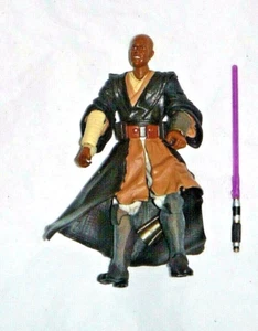 STAR WARS CLONE WARS #48 JEDI KNIGHT MACE WINDU SAGA AOTC 2003 MACE WINDU LOOSE - Picture 1 of 3