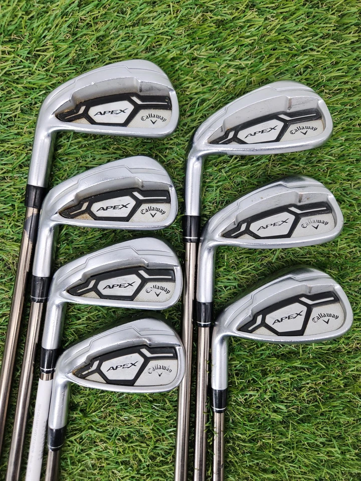 JUEGO DE HIERRO IZQUIERDO CALLAWAY APEX CF16 5-GW REG MAMIYA RETROCESO ES 760 F3 JUSTO Foto 1 de 4