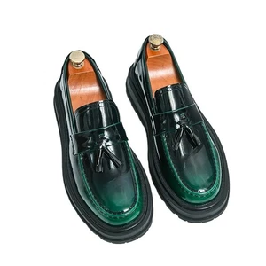 Dicke Sohle Lackleder Elegant Schuhe Herren Langlebig Leger Quaste Halbschuhe Schuhe - Bild 1 von 17