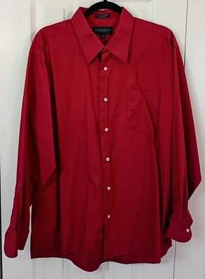 Camisa masculina vermelha escura com botões - Manga longa - X GRANDE - Giorgio Brutini - Imagem 1 de 3