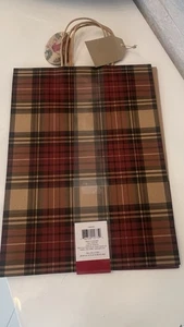 3 PC- Kraft Christmas Gift Bags with Handles, Medium Paper Bags for Holiday New - Picture 1 of 4