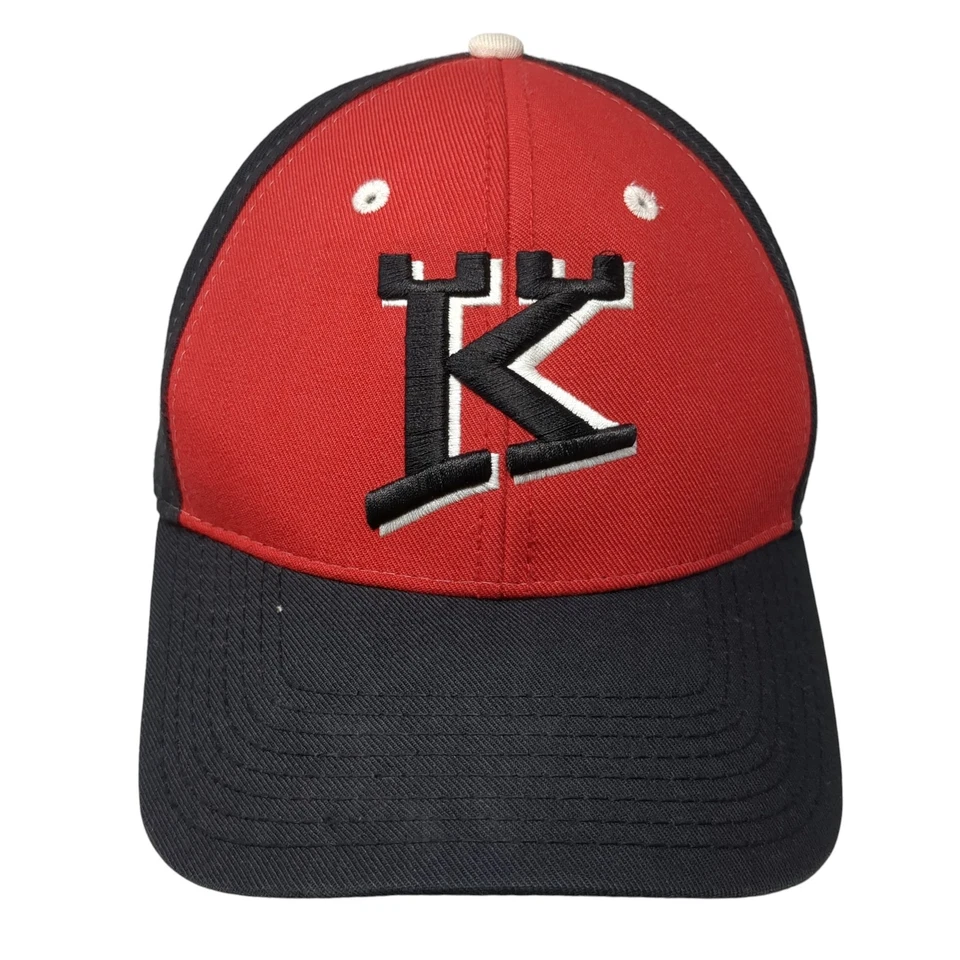 K Logo Fitted Baseball Hat Multicolor 7 3/8 Embroidered Outdoor The Game - Image 1 of 4