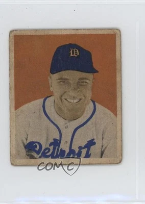 1949 Bowman Gray Back Eddie Mayo #75 Rookie RC - Image 1 of 2