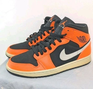 Nike Air Jordan 1 Mid Cone Black Light Bone Herren 8 TOP 554724-062 AJ1 - Bild 1 von 8