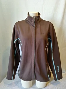 Sunice sechs Schichten Damen braun Langarm Attrappe durchgehender Reißverschluss Jacke Größe Medium - Bild 1 von 5