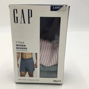 Pack de 3 boxers tejidos GAP para hombre con mosca funcional, multi, grandes - Imagen 1 de 2