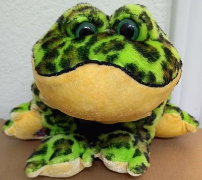 Webkinz Bullfrog Plush No Code Green Frog Stuffed Animal Toy Ganz - Image 1 of 4