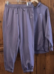 NIKE Sportswear 2 Pc SWEATSUIT Therma Fit HOODIE Sweatpants Large CU5500 CU5703 - Picture 1 of 15