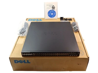 DELL POWERCONNECT 7048 4 SFP+ PORTS 48 GIGABIT RJ-45 PORTS NETWORK SWITCH WN92N - Image 1 of 2