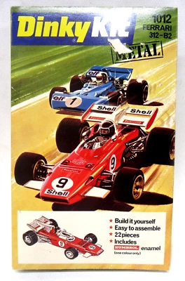 1971 Dinky #1012 FERRARI 312 - B2 F1 Racing car DIECAST metal model kit MIB - Image 1 of 4