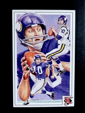 1992 Legends Magazine Postcard Insert #3 Fran Tarkenton Minnesota Vikings