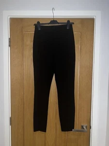 ๐ธ ASOS Black Skinny Trousers With Slits To Front Of Ankles Size UK 10 ๐ธ - Picture 1 of 4