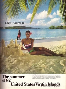 1982 Virgin Islands St Croix Thomas John Sexy Legs Vintage Print Ad 1980s - Bild 1 von 1