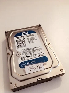 Disque dur Ok 3.5 sata 500go Western Wd5000azlx Aucun Bad Et Smart Bon! - Photo 1/3