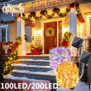100-300 LED Lights Solar String Lights Outdoor Waterproof Garden Christmas light - Picture 1 of 31