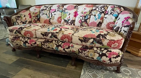ANTIQUE ATON SZUMNY SOFA ALMOST -100 years old Cover