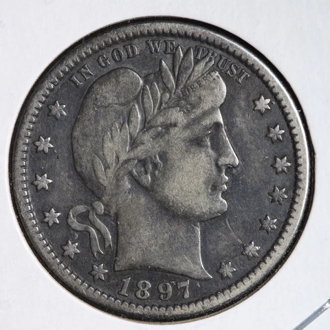 1897-O Barber Silver Quarter CHOICE XF E280 GCBL Cover