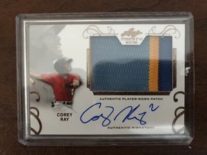 2016 Leaf Trinity Corey Ray 4 Color Jumbo Patch Auto RC Brewers - Picture 1 of 1