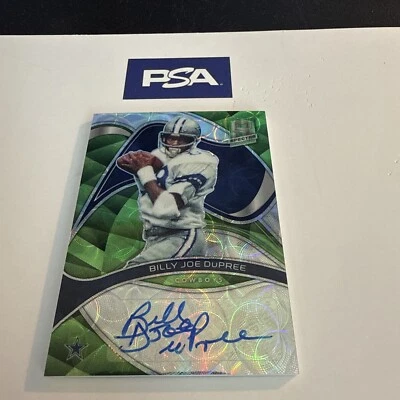 2022 Spectra Signatures Neon Green Billy Joe DuPree AU /25 #SIG-BJD Cowboys - Image 1 of 4