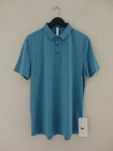 Neu mit Etikett LULULEMON HWRP türkisblau Evolution Polo SS Oberteil Shirt Herren Small - Bild 1 von 7