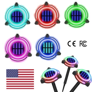 2X Outdoor Solar Powered Ground Lights Waterproof Garden Lawn Yard Walkway Decor - Picture 1 of 10