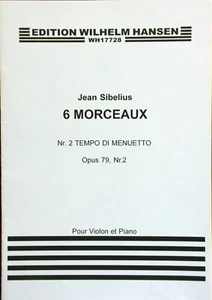 Sibelius Nr.2 Tempo de Minuetto op.79 nr. 2 from 6 Morceaux for violin and piano - Picture 1 of 2