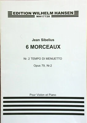 Sibelius Nr.2 Tempo de Minuetto op.79 nr. 2 from 6 Morceaux for violin and piano - Image 1 of 2