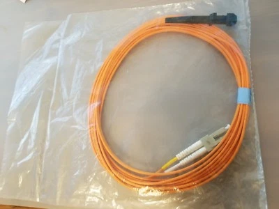 Corning Sealed ONFR MTRJ LC Multimode 62.5/125 Duplex Fiber Optic Cable 4 Meter  - Image 1 of 2