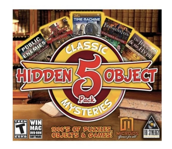 Hidden Object 5 Pack: Classic Mysteries Game, PC DVD-ROM, Software, Computer  - Image 1 of 1