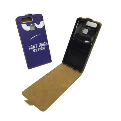 Ne Touchez Pas À Mon Téléphone Coque Huawei P9 Étui À Rabat Flip Case - Photo 1/2