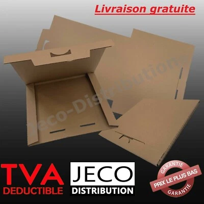 Boite postale plate carton 320x320x10 étuis expédition protection disque vinyle