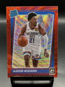 2021-22 Donruss Optic Aaron Wiggins #191 Red Wave Prizm Rated Rookie RC - Bild 1 von 2