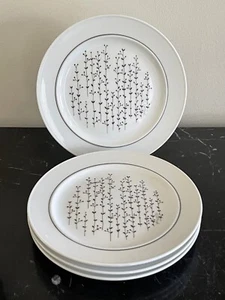 Rosenthal Studio Linie Polar Flower Pattern Set of 4 Bread Dessert Plates - Picture 1 of 6