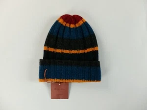 LORO PIANA Deer Valley striped multicolor pure cashmere beanie hat authentic NWT - Picture 1 of 4