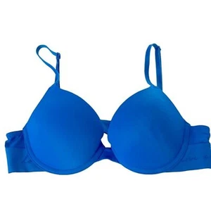 Pink Victoria’s secret’s Push Up Bra SZ 32B Blue - Picture 1 of 12