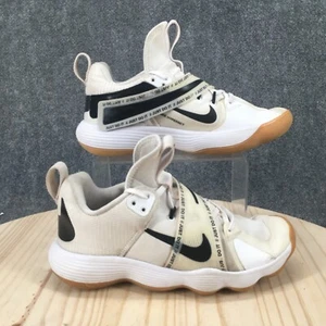 Nike Shoes Womens 7.5 React HyperSet Volleyball Sneakers White Low C12956-100 - Picture 1 of 17