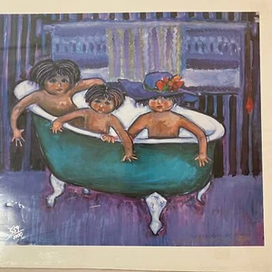 "The Green Tub" HANDSIGNIERTER und nummerierter Kunstdruck von Dixie Roberson-Bill 1994 - Bild 1 von 5
